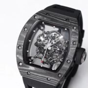 Replica Swiss RM055 Carbon Fiber Replica Watch – Skeleton Design - Image 3