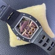 Best Swiss RM47 Black Samurai Tourbillon Replica Watch - Image 3