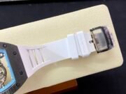 Replica Richard Mille RM055 NTPT Carbon Fiber Light Blue Skeleton Dial Super Clone Watch - Image 9