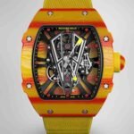 Best Swiss Replica Richard Mille RM 27-03 Red Yellow Carbon Fiber Watch