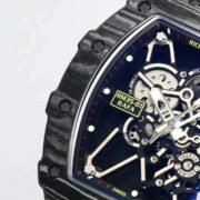 Richard Mille RM 35-01 Rafael Nadal Replica Swiss Watch – Skeleton Dial, NTPT Carbon Case, Black Rubber Strap - Image 4