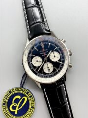 Breitling Navitimer B01 Chronograph 43 Black Dial – 904L Steel Casing (1;1Super Clone) - Image 2