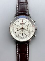 Breitling Navitimer B01 Chronograph 43 White Dial – 904L Steel Casing （1;1Super Clone）
