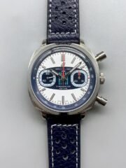 Breitling Top Time Chronograph Blue Leather Strap Watch（1;1Super Clone）