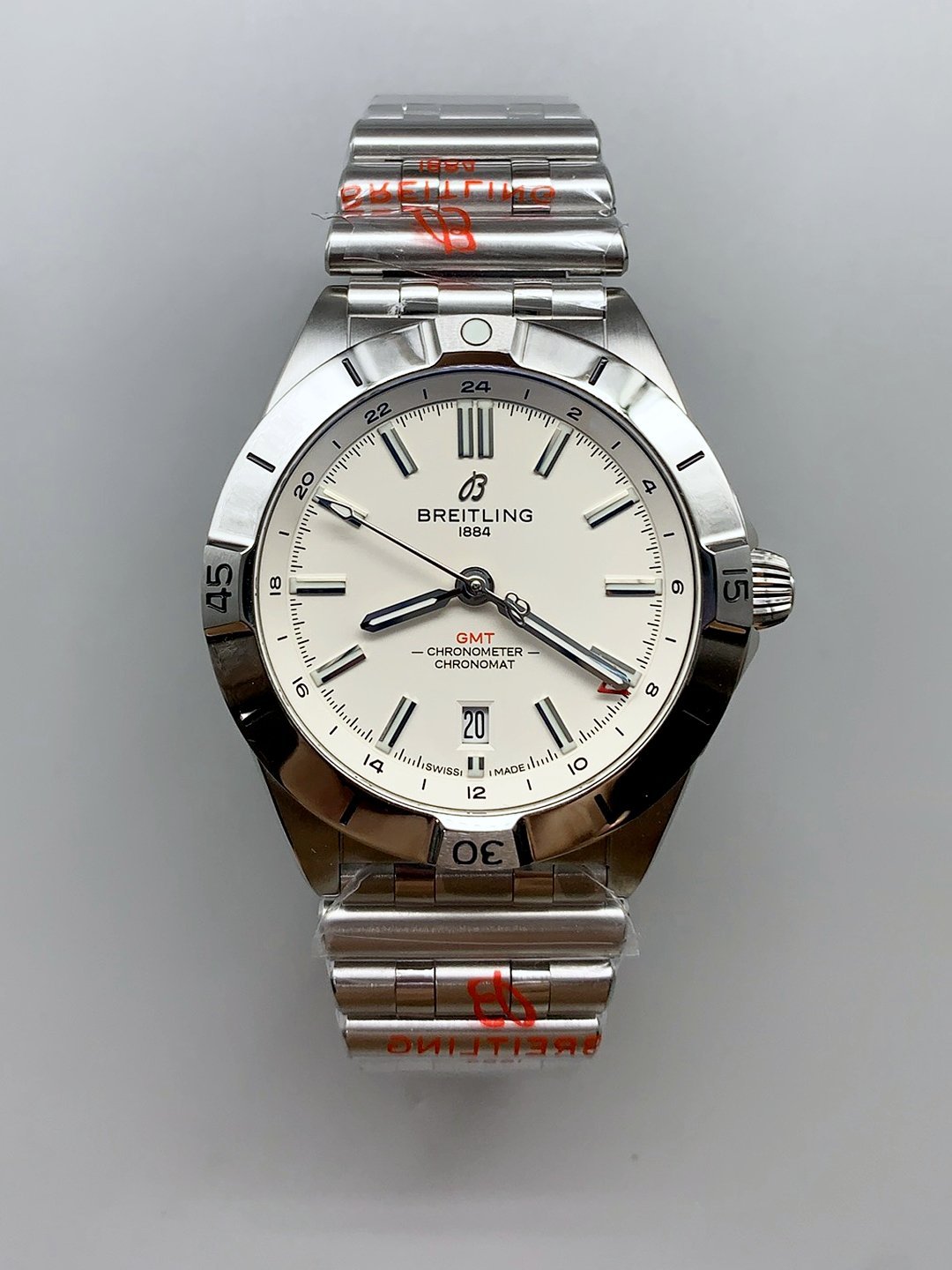 1月12日-323.jpg Breitling Chronomat Automatic GMT 40 White Dial(1:1Super Cloen) - Image 1