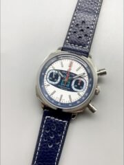 Breitling Top Time Chronograph Blue Leather Strap Watch（1;1Super Clone） - Image 3