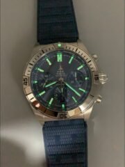 Breitling Chronomat B01 42 Edition Swiss 904L Steel Casing Blue Dial (1:1Super Cloen) - Image 9