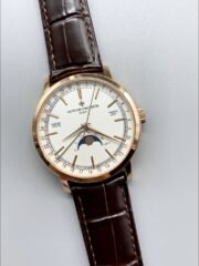 Vacheron Constantin Traditionelle Complete Calendar Rose Gold Plating White Dial (1:1Super Clone) - Image 3