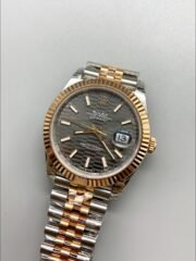 Rolex Datejust 41MM Two Tone Rose Gold Plating Fluted Dial Watch(1:1Super Clone ) - Image 3