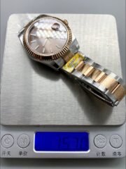 Rolex Datejust 41MM Two Tone Rose Gold Plating Brown Dial Watch(1:1Super Clone ) - Image 10