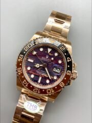 Rolex GMT Masters II 126715CHNR Rose Gold Tiger Iron Dial(1:1Super Clone ) - Image 2