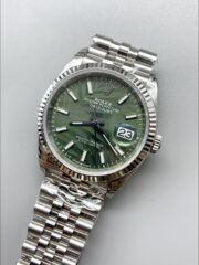 Rolex Datejust Cal.3235 Movement  904L Steel 46MM – Green Palm-Motif Dial (1:1Super Clone) - Image 3