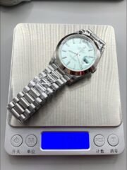 Rolex Day Date Presidential M228206-0004 904L Steel 40MM – Light Blue Dial （1:1Super Clone） - Image 10