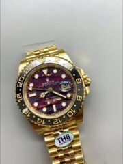 Rolex GMT-Master II Tiger Eye Dial Gold and Steel Bracelet (1:1 Super Clone) - Image 3
