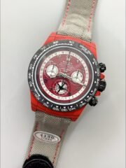 Rolex Daytona Edition Watch in Red Dial Red Carbon Casing (1:1 Super Clone) - Image 4
