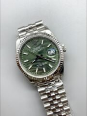 Rolex Datejust Cal.3235 Movement  904L Steel 46MM – Green Palm-Motif Dial (1:1Super Clone) - Image 2