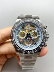 Rolex Daytona Artisans De Geneve Stainless Steel Watch Black Carbon Bezel Watch(1:1Super Clone ) - Image 3