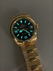 Rolex Explorer I Black Dial – Yellow Gold Steel in 3230 Movement(1:1Super Clone） - Image 10