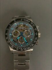 Rolex Daytona Artisans De Geneve Stainless Steel Watch Black Carbon Bezel Watch(1:1Super Clone ) - Image 10