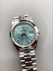 Rolex Day Date Presidential M228206-0004 904L Steel 40MM – Light Blue Dial （1:1Super Clone） - Image 2