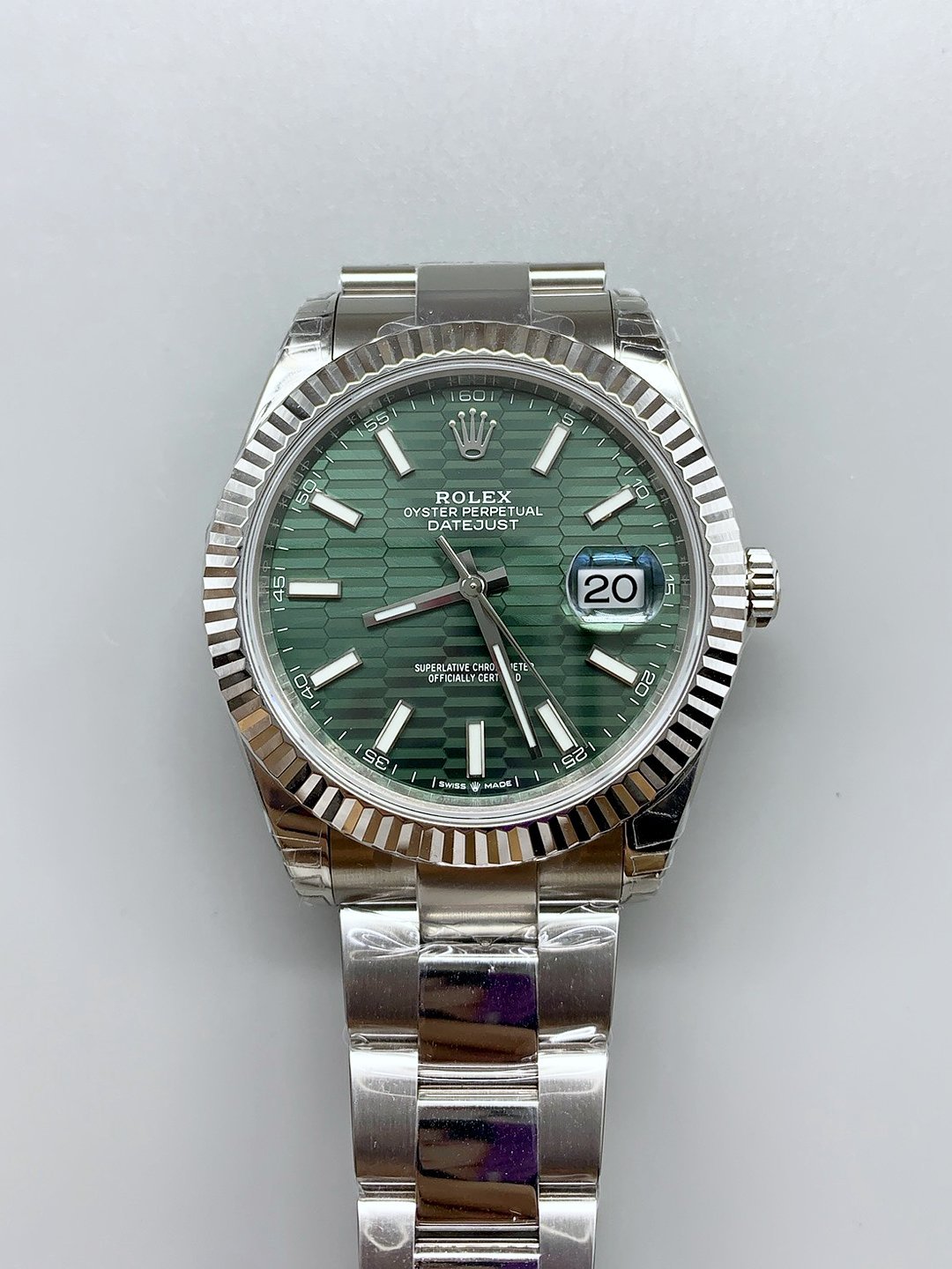 1月13日-412.jpg Rolex Datejust Cal.3235 Movement 904L Steel 41MM – Green Fluted Motif Dial (1:1Super Clone) - Image 1