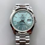 Rolex Day Date Presidential M228206-0004 904L Steel 40MM – Light Blue Dial （1:1Super Clone）
