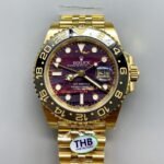Rolex GMT-Master II Tiger Eye Dial Gold and Steel Bracelet (1:1 Super Clone)