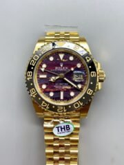 Rolex GMT-Master II Tiger Eye Dial Gold and Steel Bracelet (1:1 Super Clone)