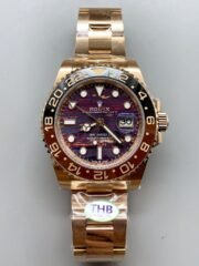 Rolex GMT Masters II 126715CHNR Rose Gold Tiger Iron Dial(1:1Super Clone )
