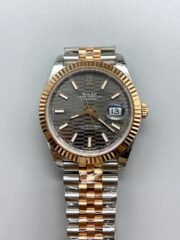 Rolex Datejust 41MM Two Tone Rose Gold Plating Fluted Dial Watch(1:1Super Clone )