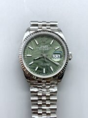 Rolex Datejust Cal.3235 Movement  904L Steel 46MM – Green Palm-Motif Dial (1:1Super Clone)