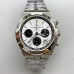 Vacheron Constantin Overseas Chronograph White Dial – Stainless Steel Strap(1:1Super Clone)