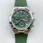Vacheron Constantin Overseas Chronograph 904L Steel Green Dial – Rubber Strap(1:1Super Clone)