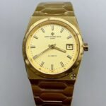 Vacheron Constantin Historiques 222,37MM Yellow Gold Watch in Gold Dial(1:1Super Clone)
