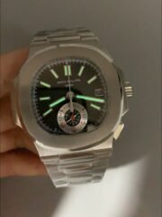 Patek Philippe Nautilus 5980 Chronograph Steel Case in Black Dial (1:1Super Clone) - Image 9