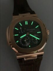 Patek Philippe Nautilus 5712/R Grey Dial Leather Strap(1:1Super Clone) - Image 11