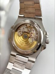 Patek Philippe Nautilus 5711 Black Dial 904L Steel with Rubies Bezel(1:1Super Clone) - Image 4