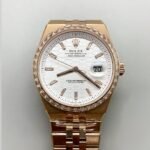 RoleRolex Land-Dweller 127335 Steel Honeycomb Rose Gold 40MM(1:1 Super Clone)