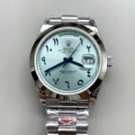 Rolex Day-Date Ice Blue Dial Middle Eastern Numerals Mechanical Watch(1;1Super Clone)