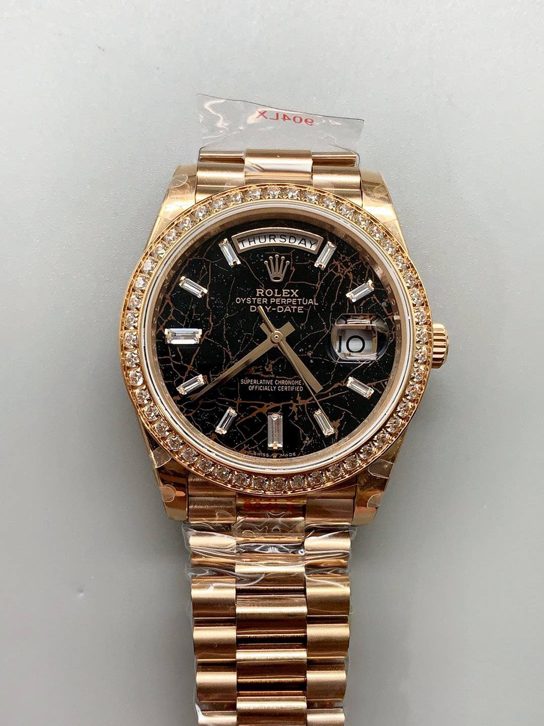 1月8日-1031.jpg Rolex Day-Date Rose Gold Eisenkiesel Dial 40mm 228345RBR(1;1Super Clone) - Image 1