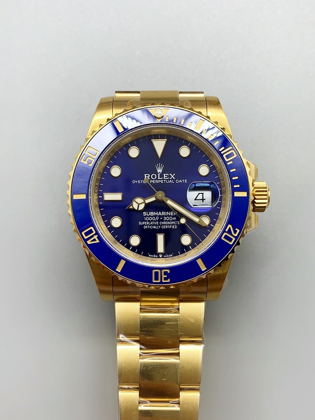 1月8日-1033.jpg Rolex Submariner 40mm Gold Case, Blue Dial, 3135 Movement.(1;1Super Clone) - Image 1