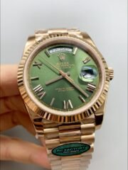 Rolex Day-Date 40mm With Green Dial And Rose Gold bracelet.(1;1Super Clone) - Image 2