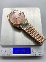 Rolex Day-Date 40 Rose Gold Chocolate Baguette Diamond Dial 228235(1;1 Super Clone) - Image 9