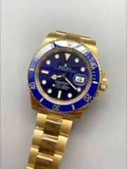 Rolex Submariner 40mm Gold Case, Blue Dial, 3135 Movement.(1;1Super Clone) - Image 2