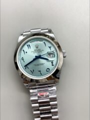 Rolex Day-Date Ice Blue Dial Middle Eastern Numerals Mechanical Watch(1;1Super Clone) - Image 2