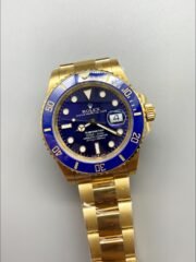 Rolex Submariner 40mm Gold Case, Blue Dial, 3135 Movement.(1;1Super Clone) - Image 3