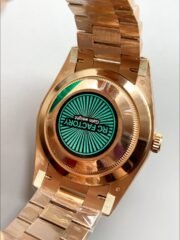 Rolex Day-Date 40 President 18k Rose Gold Slate Ombre Watch(1;1 Super Clone) - Image 6