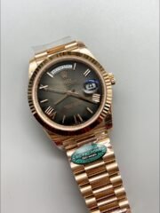 Rolex Day-Date 40 President 18k Rose Gold Slate Ombre Watch(1;1 Super Clone) - Image 2