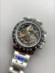 Rolex Daytona Skeleton Dial Carbon Fiber Mechanical Watch (1:1 Super Clone) - Image 3