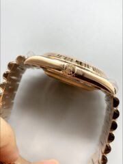 Rolex Day-Date 40 Rose Gold Chocolate Baguette Diamond Dial 228235(1;1 Super Clone) - Image 7